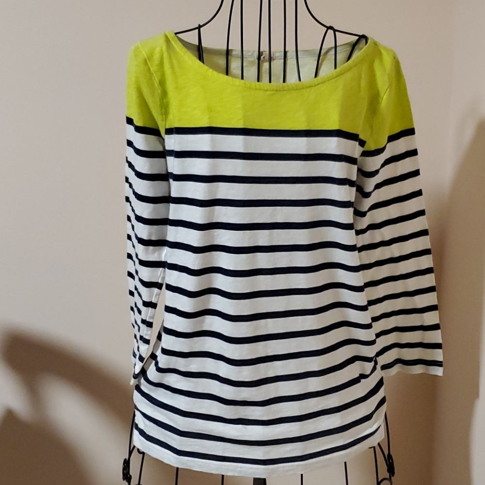 J Crew stripped cotton shirt size XS